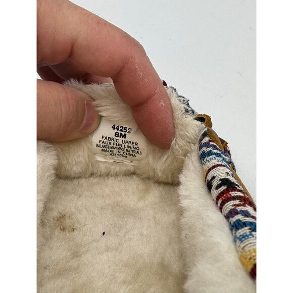 Minnetonka Cally Women's Size 8 Fleece Lined Moccasin Slippers Multicolor - Picture 7 of 7